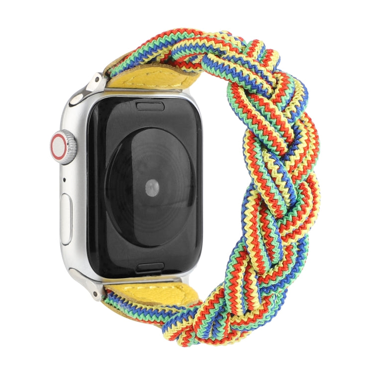 Elastic Woven Watchband For Apple Watch Series 6 & SE & 5 & 4 40mm / 3 & 2 & 1 38mm, 120mm, 130mm, 150mm