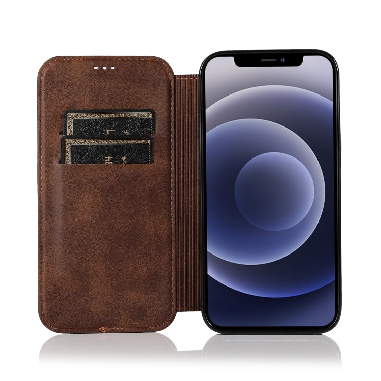 Strong Magnetic Closure PU + TPU Leather Case with Card Slots & Holder, For iPhone 12 mini, For iPhone 12 / 12 Pro, For iPhone 12 Pro Max