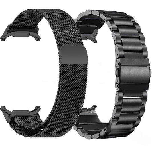 Milanese and Three Beads Stainless Steel Watch Band Set, For Samsung Galaxy Watch Ultra / Ultra 2025