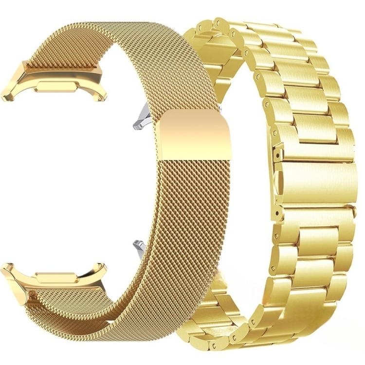 Milanese and Three Beads Stainless Steel Watch Band Set, For Samsung Galaxy Watch Ultra / Ultra 2025