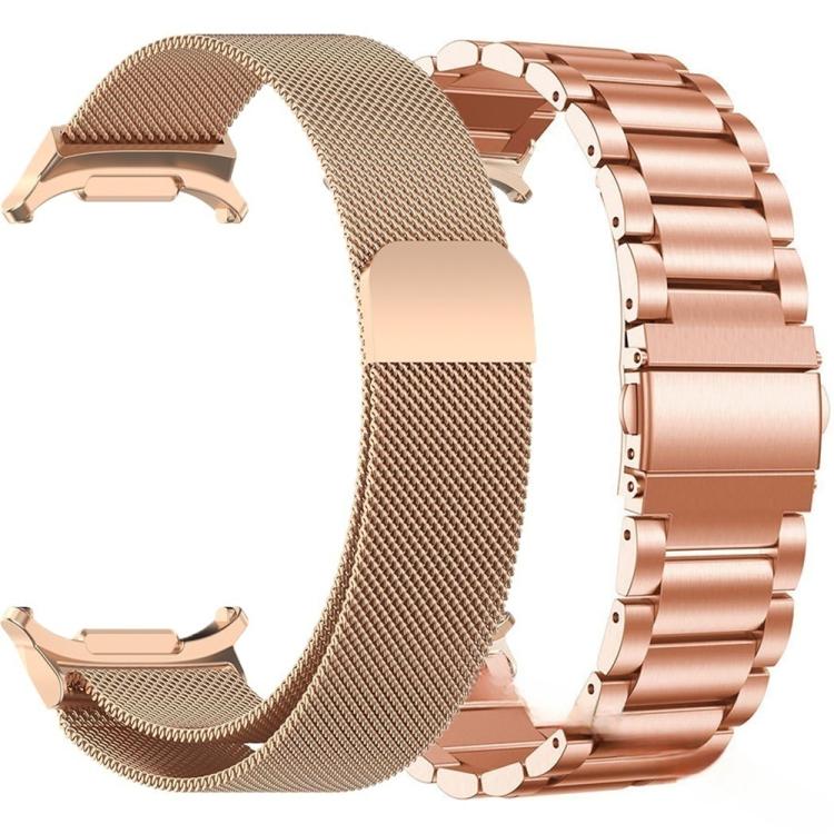 Milanese and Three Beads Stainless Steel Watch Band Set, For Samsung Galaxy Watch Ultra / Ultra 2025