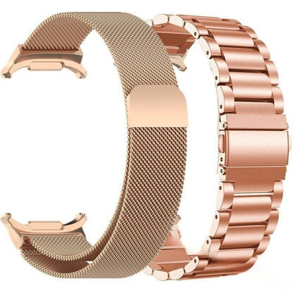 Milanese and Three Beads Stainless Steel Watch Band Set, For Samsung Galaxy Watch Ultra / Ultra 2025