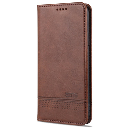 AZNS Magnetic Calf Texture Horizontal Flip Leather Case with Card Slots & Holder & Wallet For iPhone X / XS, For iPhone X / XS