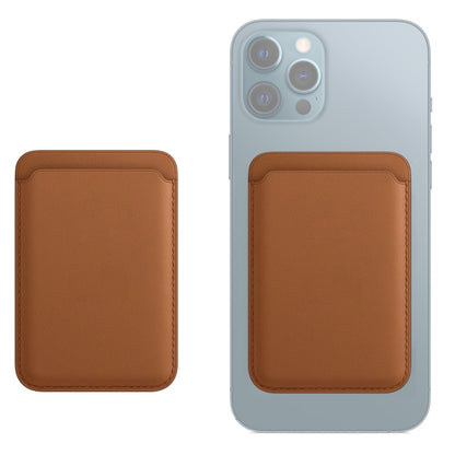 Leather Wallet Pouch Card Holder Card Case with Magsafing Magnetic for iPhone 17-12 Series