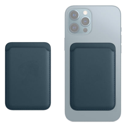 Leather Wallet Pouch Card Holder Card Case with Magsafing Magnetic for iPhone 17-12 Series