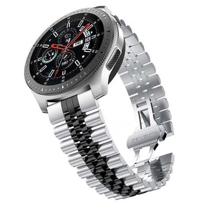 Five Beads Steel Replacement Strap Watchband, 20mm For Samsung Galaxy Watch 3 41mm, 22mm For Samsung Galaxy Watch 3 45mm, 20mm For Amazfit GTR 2 / Amazfit GTR 47mm, 22mm For Amazfit GTR 42mm, 20mm For Huawei Watch GT 2 42mm                             ...