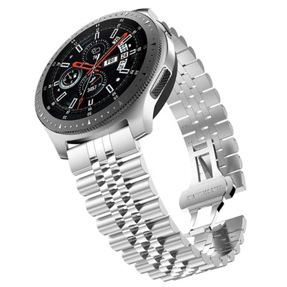 Five Beads Steel Replacement Strap Watchband, 20mm For Samsung Galaxy Watch 3 41mm, 22mm For Samsung Galaxy Watch 3 45mm, 20mm For Amazfit GTR 2 / Amazfit GTR 47mm, 22mm For Amazfit GTR 42mm, 20mm For Huawei Watch GT 2 42mm                             ...