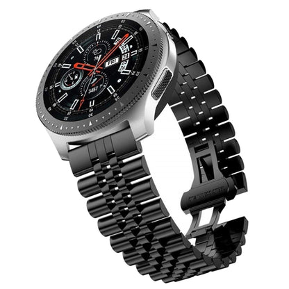Five Beads Steel Replacement Strap Watchband, 20mm For Samsung Galaxy Watch 3 41mm, 22mm For Samsung Galaxy Watch 3 45mm, 20mm For Amazfit GTR 2 / Amazfit GTR 47mm, 22mm For Amazfit GTR 42mm, 20mm For Huawei Watch GT 2 42mm                             ...