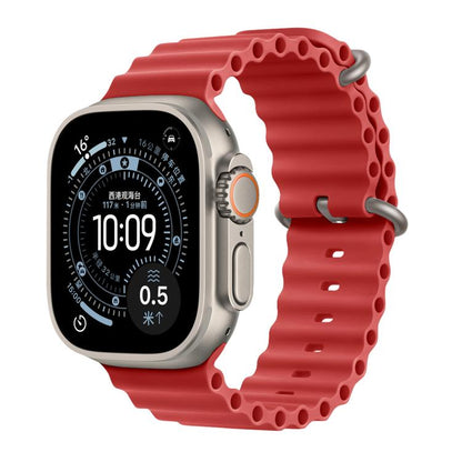 Ocean Solid Color Fluoroelastomer Watch Band, For Apple Watch 42mm / 41mm / 40mm / 38mm