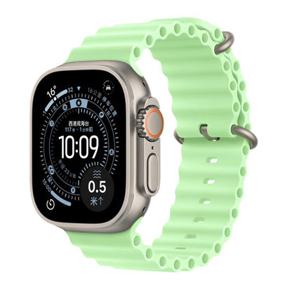 Ocean Solid Color Fluoroelastomer Watch Band, For Apple Watch 42mm / 41mm / 40mm / 38mm