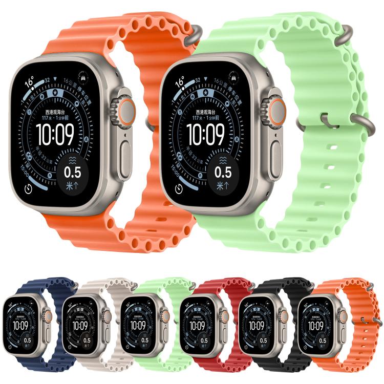 Ocean Solid Color Fluoroelastomer Watch Band, For Apple Watch 42mm / 41mm / 40mm / 38mm