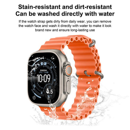 Ocean Solid Color Fluoroelastomer Watch Band, For Apple Watch 42mm / 41mm / 40mm / 38mm