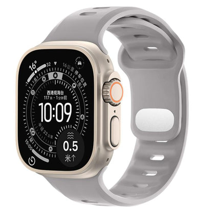 Reverse Buckle Solid Color Silicone Sports Watch Band, For Apple Watch 46mm / 49mm / 45mm / 44mm, For Apple Watch 42mm / 41mm / 40mm / 38mm