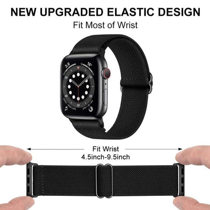 5 Pack xDfind Adjustable Slide Buckle Elastic Nylon Watch Band, For Apple Watch 42 / 44 / 45 / 46 / 49mm, For Apple Watch 38 / 40 / 41 / S11 42mm