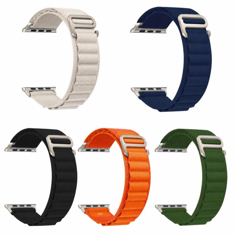 5 Pack xDfind Aline Nylon Loop Watch Band, For Apple Watch 42 / 44 / 45 / 46 / 49mm, For Apple Watch 38 / 40 / 41 / S11 42mm