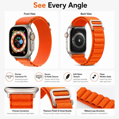 5 Pack xDfind Aline Nylon Loop Watch Band, For Apple Watch 42 / 44 / 45 / 46 / 49mm, For Apple Watch 38 / 40 / 41 / S11 42mm