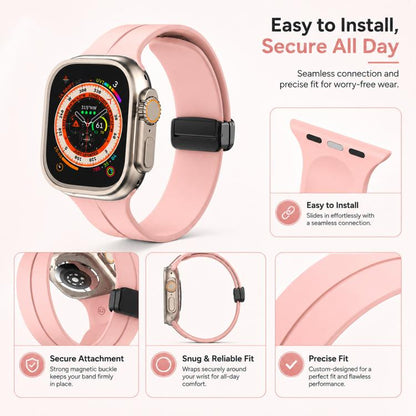 5 Pack xDfind Solid Color Magnetic Buckle Silicone Watch Band, For Apple Watch 42 / 44 / 45 / 46 / 49mm, For Apple Watch 38 / 40 / 41 / S11 42mm