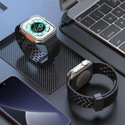 5 Pack xDfind Magnetic Clasp Silicone Watch Band, For Apple Watch 42 / 44 / 45 / 46 / 49mm, For Apple Watch 38 / 40 / 41 / S11 42mm