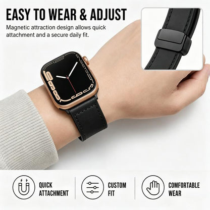 5 Pack xDfind Crazy Horse Pattern Silicone Skin Magnetic Buckle Watch Band, For Apple Watch 42 / 44 / 45 / 46 / 49mm, For Apple Watch 38 / 40 / 41 / S11 42mm