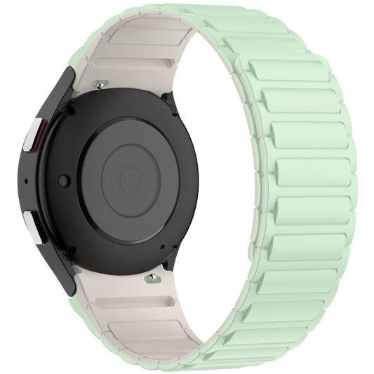 Three Beads Magnetic Silicone Watch Band, For Galaxy Watch 7 / 6 / 5 / 4