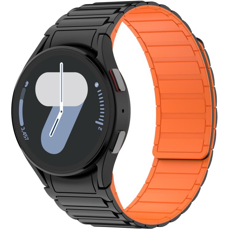 Three Beads Magnetic Silicone Watch Band, For Galaxy Watch 7 / 6 / 5 / 4