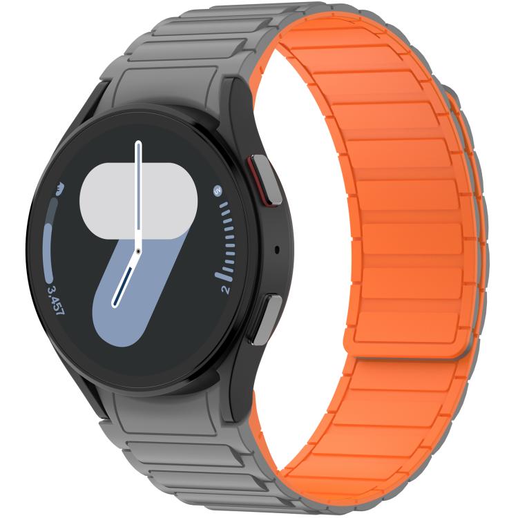 Three Beads Magnetic Silicone Watch Band, For Galaxy Watch 7 / 6 / 5 / 4