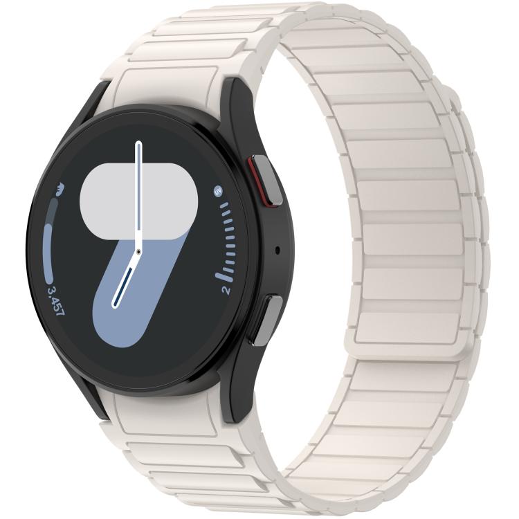 Three Beads Magnetic Silicone Watch Band, For Galaxy Watch 7 / 6 / 5 / 4