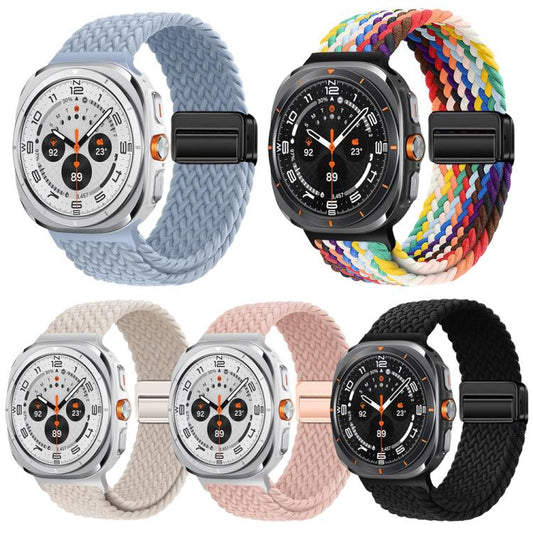 5 Pack xDfind Magnetic Buckle Nylon Braid Loop Watch Band, For Galaxy Watch8 / 8 Classic