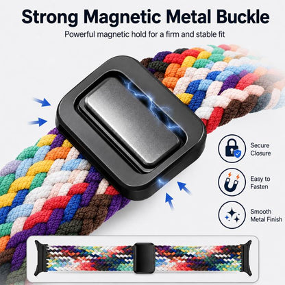 5 Pack xDfind Magnetic Buckle Nylon Braid Loop Watch Band, For Galaxy Watch8 / 8 Classic