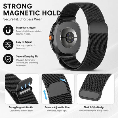 5 Pack xDfind Milanese Magnetic Metal Watch Band, For Galaxy Watch8 / 8 Classic