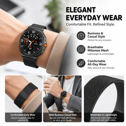5 Pack xDfind Milanese Magnetic Metal Watch Band, For Galaxy Watch8 / 8 Classic