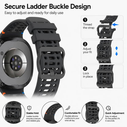 5 Pack xDfind Ladder Buckle Silicone Watch Band, For Galaxy Watch8 / 8 Classic