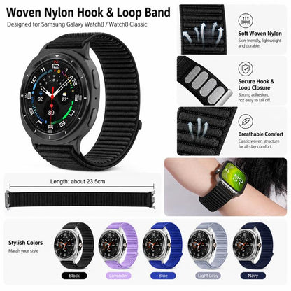 5 Pack xDfind Woven Nylon Hook And Loop Fastener Watch Band, For Galaxy Watch8 / 8 Classic