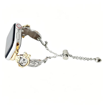 Line Cat Chain Bracelet Metal Watch Band, For Apple Watch 46mm / 49mm / 45mm / 44mm, For Apple Watch 42mm / 41mm / 40mm / 38mm