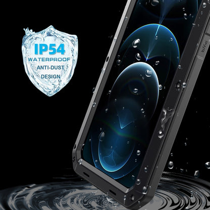 Shockproof Waterproof Silicone + Zinc Alloy Protective Case, For iPhone 12 mini, For iPhone 12 / 12 Pro, For iPhone 12 Pro Max