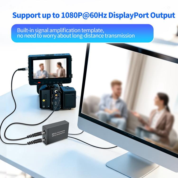 NK-L008 SDI to DP Loop Audio Video Converter