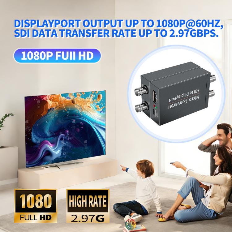 NK-L008 SDI to DP Loop Audio Video Converter