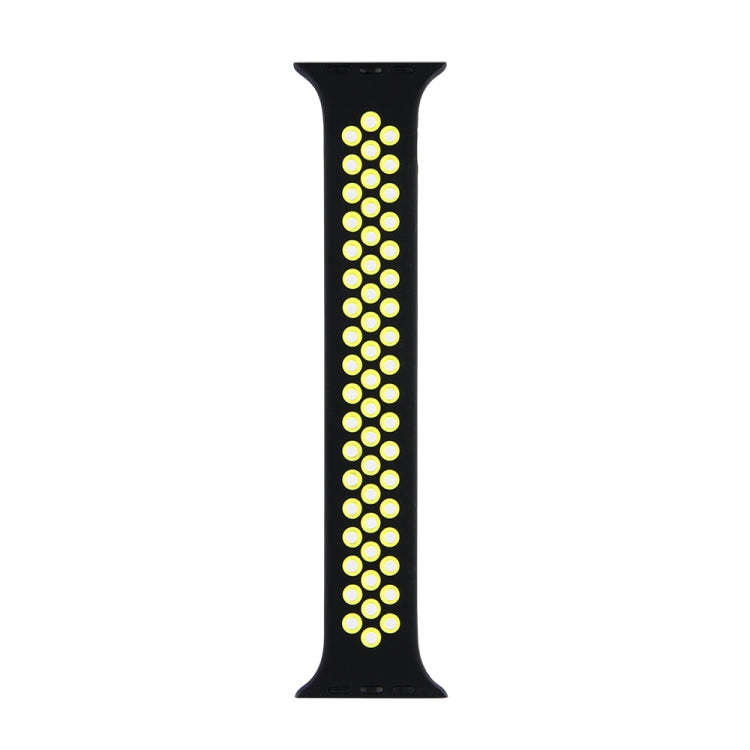 Elastic Silicone Watchband For Apple Watch Series 6 & SE & 5 & 4 40mm / 3 & 2 & 1 38mm, 135mm (White Black), 135mm (Black), 135mm (Black Yellow), 135mm (Black Grey), 135mm (Red Black), 150mm (White Black), 150mm (Black), 150mm (Black Yellow)           ...