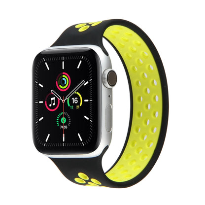 Elastic Silicone Watchband For Apple Watch Series 6 & SE & 5 & 4 40mm / 3 & 2 & 1 38mm, 135mm (White Black), 135mm (Black), 135mm (Black Yellow), 135mm (Black Grey), 135mm (Red Black), 150mm (White Black), 150mm (Black), 150mm (Black Yellow)           ...