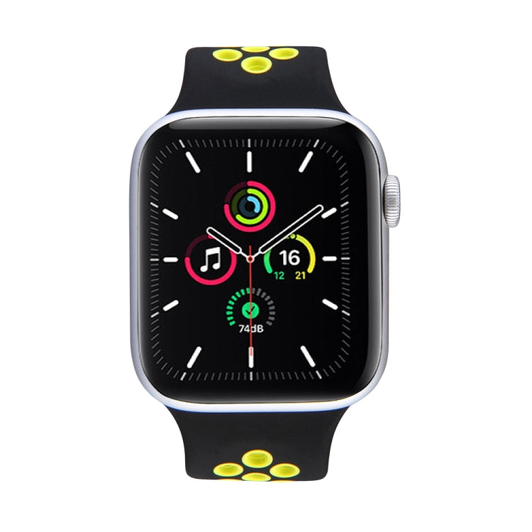 Elastic Silicone Watchband For Apple Watch Series 6 & SE & 5 & 4 40mm / 3 & 2 & 1 38mm, 135mm (White Black), 135mm (Black), 135mm (Black Yellow), 135mm (Black Grey), 135mm (Red Black), 150mm (White Black), 150mm (Black), 150mm (Black Yellow)           ...