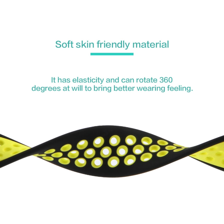 Elastic Silicone Watchband For Apple Watch Series 6 & SE & 5 & 4 40mm / 3 & 2 & 1 38mm, 135mm (White Black), 135mm (Black), 135mm (Black Yellow), 135mm (Black Grey), 135mm (Red Black), 150mm (White Black), 150mm (Black), 150mm (Black Yellow)           ...