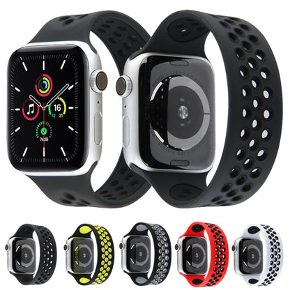 Elastic Silicone Watchband For Apple Watch Series 6 & SE & 5 & 4 40mm / 3 & 2 & 1 38mm, 135mm (White Black), 135mm (Black), 135mm (Black Yellow), 135mm (Black Grey), 135mm (Red Black), 150mm (White Black), 150mm (Black), 150mm (Black Yellow)           ...