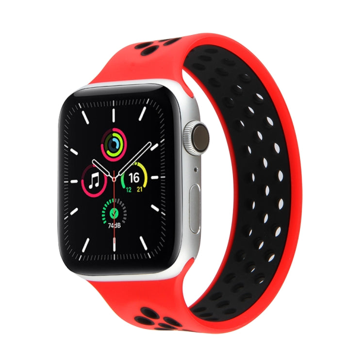 Elastic Silicone Watchband For Apple Watch Series 6 & SE & 5 & 4 44mm / 3 & 2 & 1 42mm, 150mm (White Black), 150mm (Black), 150mm (Black Yellow), 150mm (Black Grey), 150mm (Red Black), 160mm (White Black), 160mm (Black), 160mm (Black Yellow)           ...