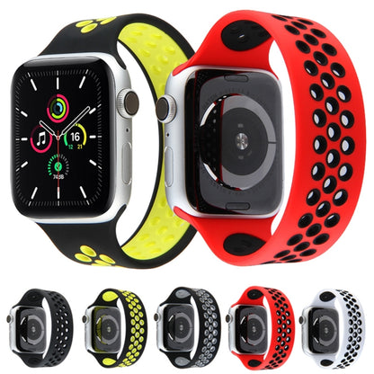 Elastic Silicone Watchband For Apple Watch Series 6 & SE & 5 & 4 44mm / 3 & 2 & 1 42mm, 150mm (White Black), 150mm (Black), 150mm (Black Yellow), 150mm (Black Grey), 150mm (Red Black), 160mm (White Black), 160mm (Black), 160mm (Black Yellow)           ...