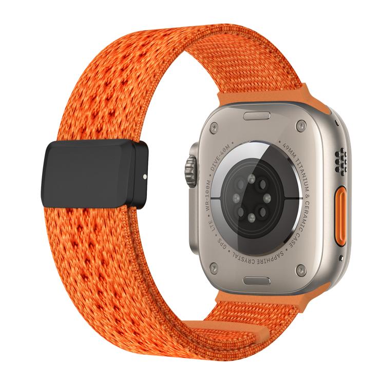 Knitted Nylon Braided Magnetic Buckle Watch Band, For Apple Watch 46mm / 49mm / 45mm / 44mm, For Apple Watch 42mm / 41mm / 40mm / 38mm