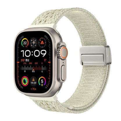 Knitted Nylon Braided Magnetic Buckle Watch Band, For Apple Watch 46mm / 49mm / 45mm / 44mm, For Apple Watch 42mm / 41mm / 40mm / 38mm