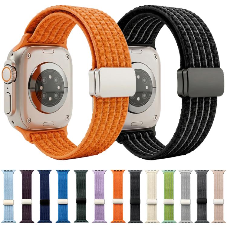 xDfind Magnetic Buckle Nylon Woven Watch Band, For Apple Watch 42 / 44 / 45 / 46 / 49mm, For Apple Watch 38 / 40 / 41 / S11 42mm