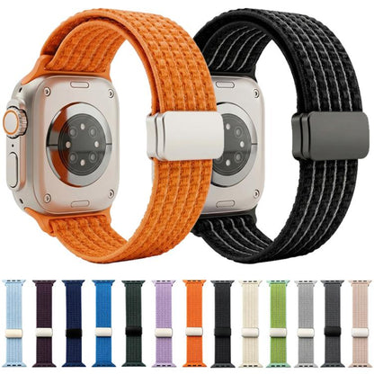 xDfind Magnetic Buckle Nylon Woven Watch Band, For Apple Watch 42 / 44 / 45 / 46 / 49mm, For Apple Watch 38 / 40 / 41 / S11 42mm