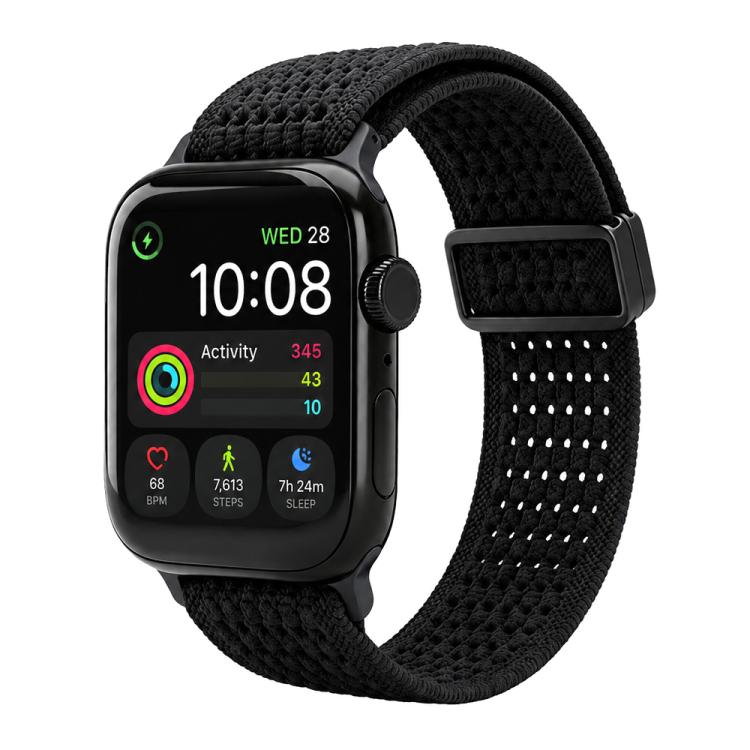 xDfind Magnetic Buckle Hollow-Out Nylon Woven Watch Band, For Apple Watch 42 / 44 / 45 / 46 / 49mm, For Apple Watch 38 / 40 / 41 / S11 42mm