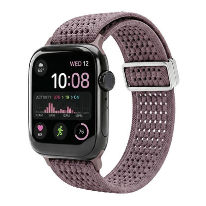 xDfind Magnetic Buckle Hollow-Out Nylon Woven Watch Band, For Apple Watch 42 / 44 / 45 / 46 / 49mm, For Apple Watch 38 / 40 / 41 / S11 42mm